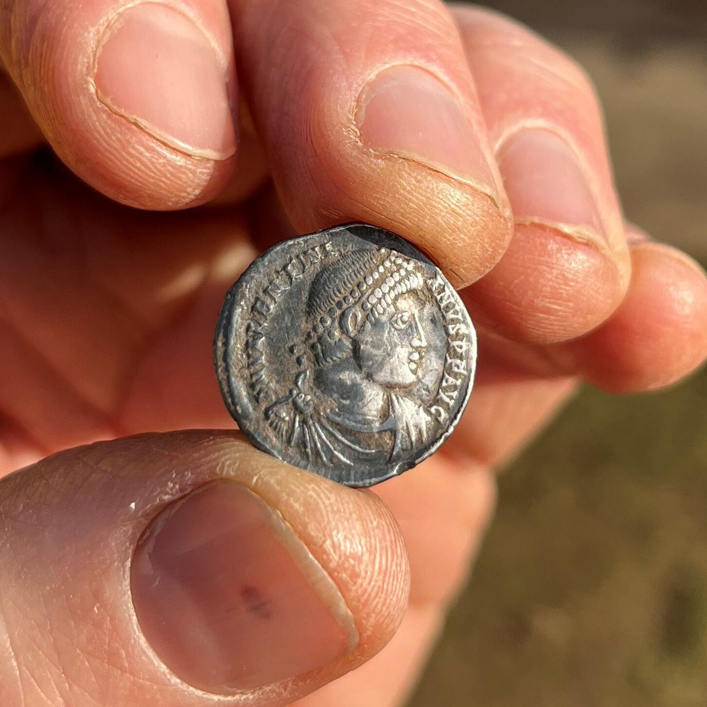 Silver coin of Valentinian I (364-375)